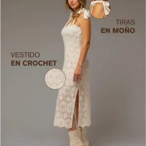 vestido romance croche